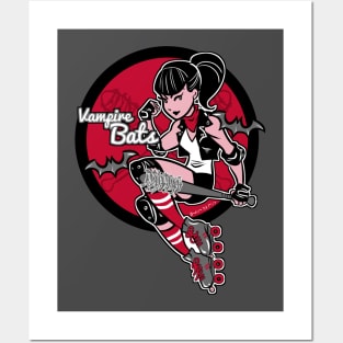 The Vampire Bats Roller Derby Posters and Art